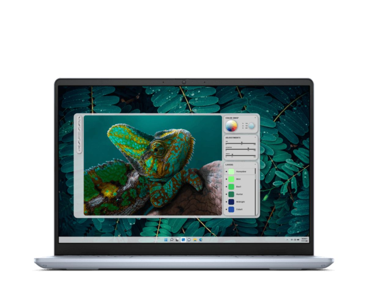 Dell Insp Plus 7440/Ultra 7 155H/2x16GB/1TB SSD/14” 2.8K/Arc/FgrPr/Cam & Mic/WLAN + BT/Backlit Kb/4 Cell/W11Home/1Y Basic Onsite/IceBlue/AI