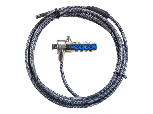 Targus Lock Defcon Notebook Cable Lock 2.1 m 175 g 10 000 user settable Security base plate for alternative locking included limited warranty