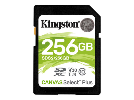 256GB SDXC Canvas Select Plus 100R C10 UHS-I U3 V30