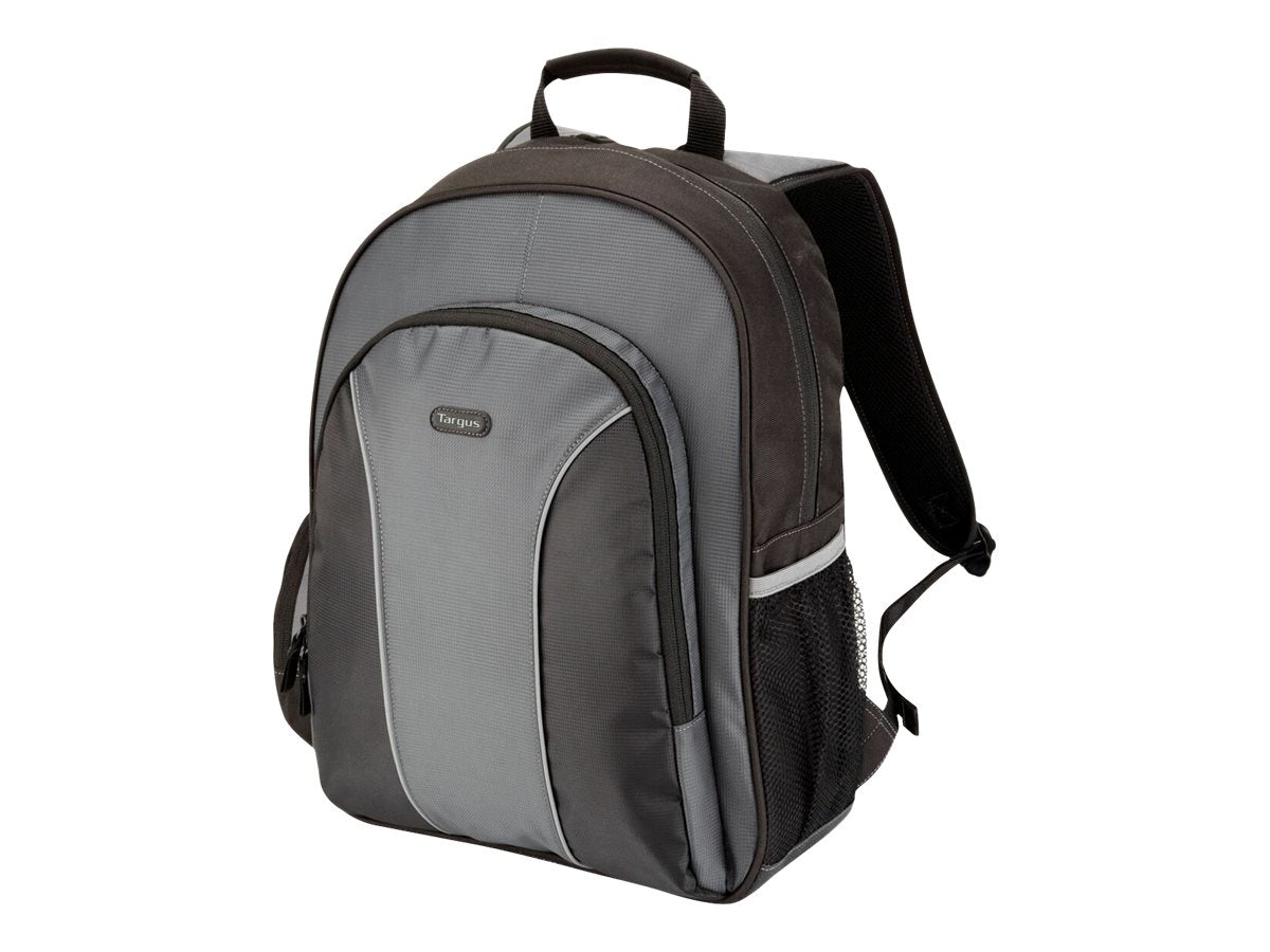 Targus Bag Essential 15.4 16英寸尼龙背包 黑色/灰色 有限终身保修