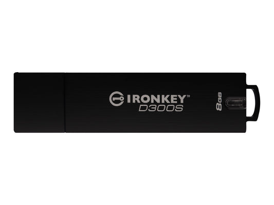 Kingston 8GB D300S AES 256 XTS Encrypted USB Drive