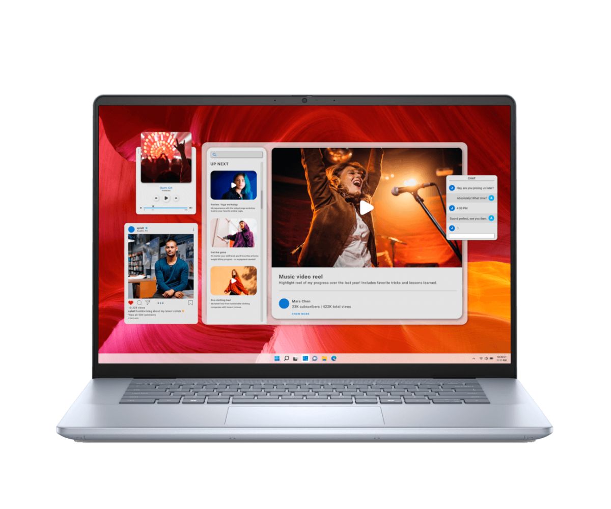 Dell Insp Plus 7640/Ultra 7 155H/2x8GB/1TB SSD/16.0” 2.5K/Arc/FgrPr/FHD Cam/Mic/WLAN + BT/Backlit Kb/90 Wh/W11Home/ 1Y Basic Onsite/IceBlue/AI