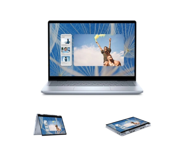 Dell Insp 7440 二合一/酷睿 5 120U/1x16GB/1TB SSD/14.0 英寸 FHD+ 触摸屏/英特尔显卡/FgrPr/WLAN + 蓝牙/背光键盘/主动式手写笔/4 块电池/W11Home/1 年现场基本服务
