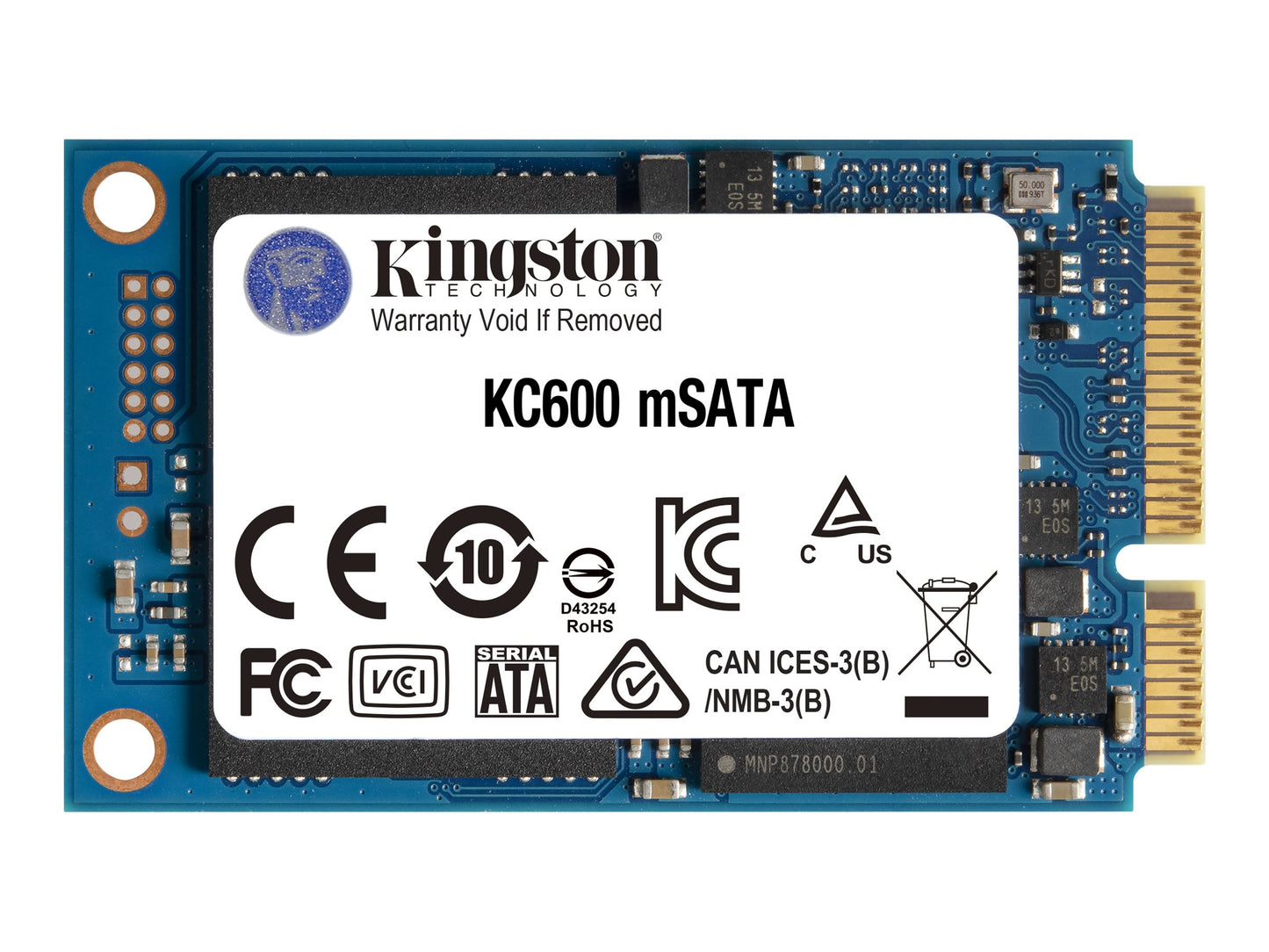 Kingston 512G SSD KC600 SATA3 mSATA