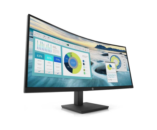 HP ProDisplay P34hc G4 WQHD USB C Curved Monitor 34” IPS 16 9 2560x1440 Ports 1 USB Type C (Alternative mode DisplayPort 1.2 power delivery up to 65 W) 1 HDMI 2.0 (with HDCP support) 1 DisplayPort 1.2 in 4 USB A (Sea)HP 3 year Onsite warranty