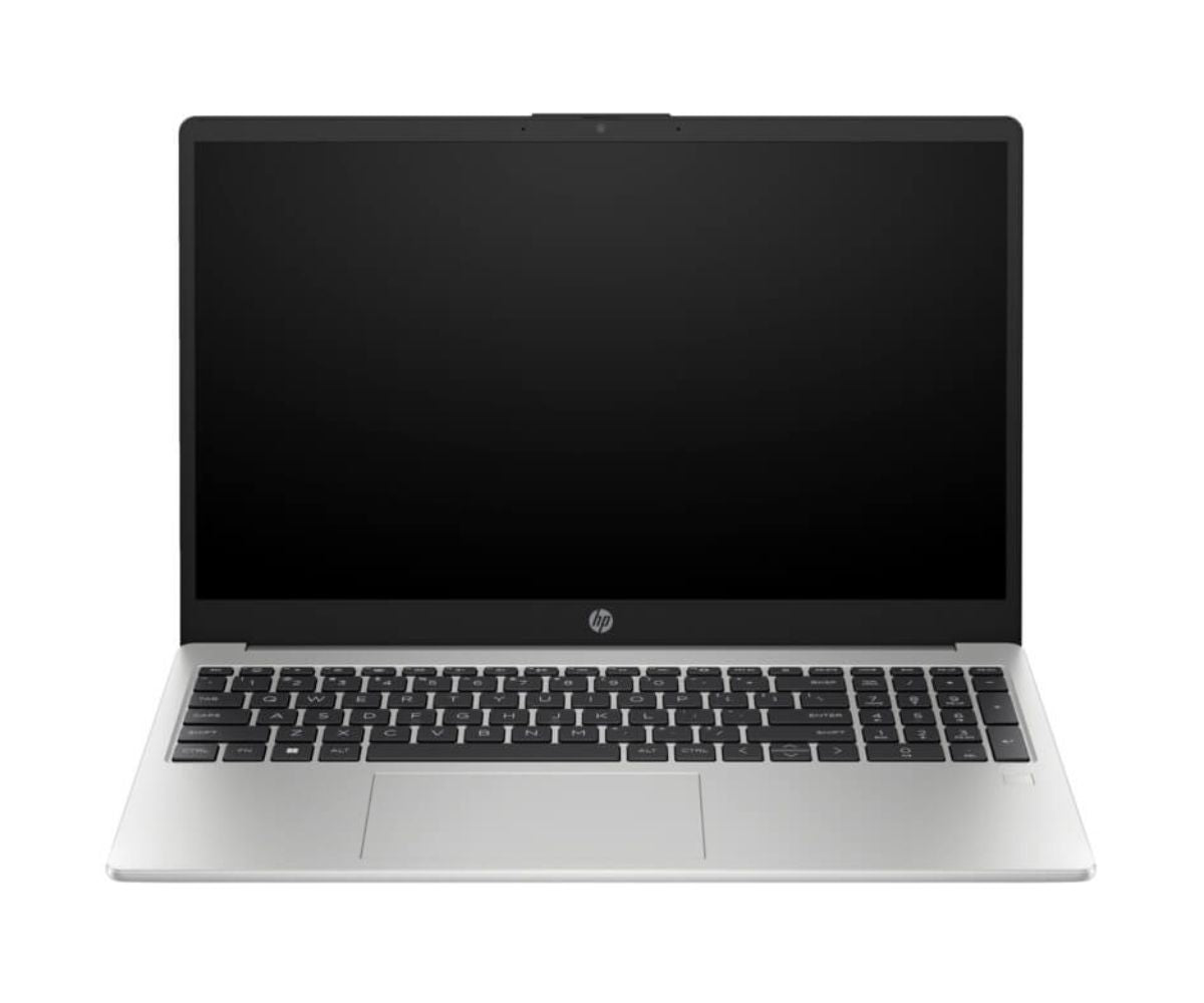 HP 250 G10 笔记本电脑，酷睿 i5 1334U，8GB 1D DDR4 3200，512GB PCIe NVMe SSD，15.6 英寸 FHD AG SVA，Windows 11 Pro 64 位，Flint Opaque 键盘，TP Imagepad 数字键盘，Wi-Fi 6 + 蓝牙 5.3 TRB，银色，带高清网络摄像头，无指纹识别，1 年免费送修