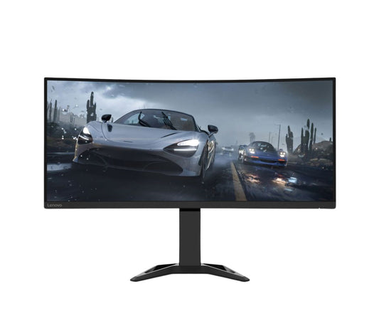 联想显示器 G34w 30 曲面 UWQHD 3440x1440 165Hz 2XHDMI 2.0 DP 1.4 FreeSync 扬声器 乌黑 3 年保修