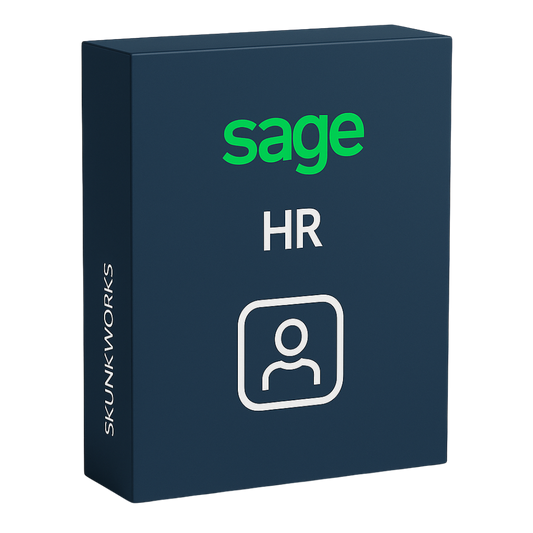 Sage HR dashboard with employee leave and performance modules.