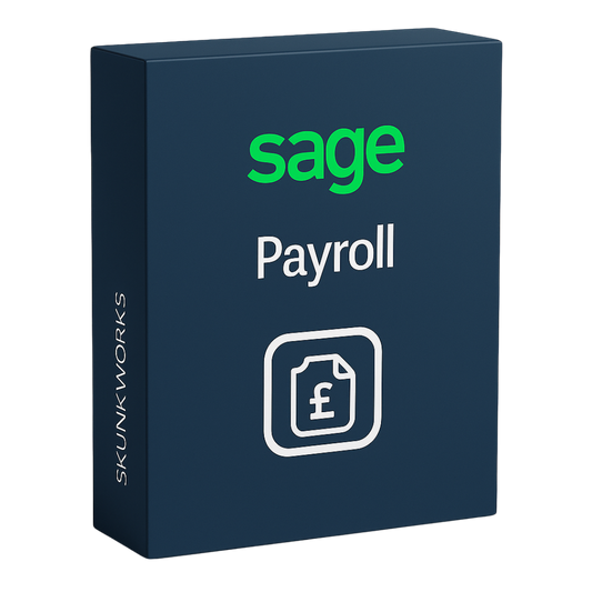 Sage Payroll interface showing employee pay run and tax calculation.